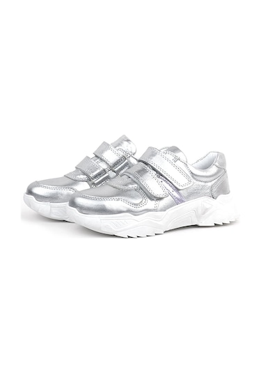 Rakerplus Hakiki Deri Gümüş Beyaz Tabanlı Kız Çocuk Sneakers Ayakkabı Gümüş Rakerplus Hakiki Deri Gümüş Beyaz Tabanlı Kız Çocuk Sneakers Ayakkabı Gümüş