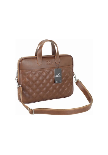 Case Club Macbook Uyumlu Air Pro 13.3" & 14" Inç Uyumlu Taba Laptop Evrak Çantası