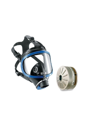 X-plore 6300 Tek Filtreli Tam Yüz Gaz Maskesi + Rd40 A2b2e2k1 Filtresi