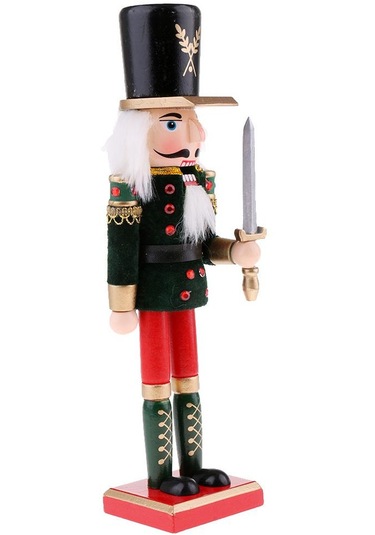 Dolıty 30 Cm Ahşap Fındıkkıran Asker Figürleri Modeli Kukla Tarif Edildiği Gibi