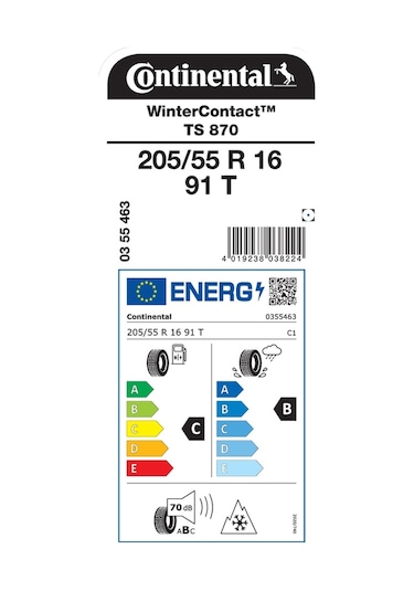 Continental 205/55 R16 91T TS870 Kış Lastiği 2025