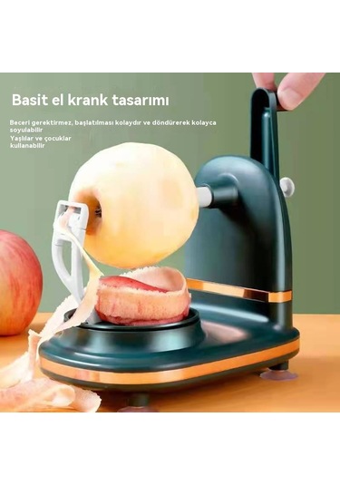 Ev Tipi Elle Çalıştırılan Meyve Soyucu Açık Yeşil 004