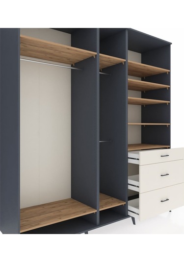 Kronos Dolap 9 Raflı 3 Çekmeceli 3 Askılı 220x59x243 Antrasit-çam/aytaşı Atlas Çam/aytası Kronos Dolap 9 Raflı 3 Çekmeceli 3 Askılı 220x59x243 Antrasit-çam/aytaşı Atlas Çam/aytası