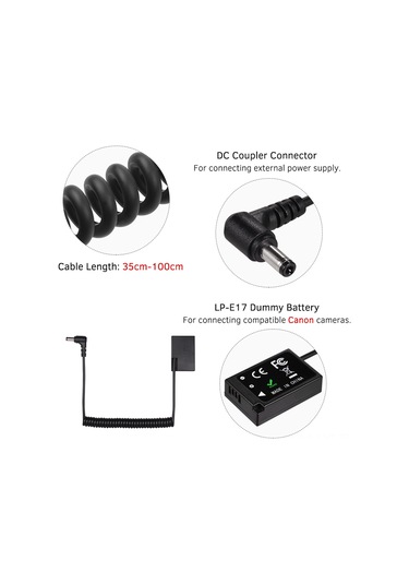 Youtek Canon Lp-e17 Yedek Pil Adaptörü - 77d/200d/750d/800d İçin Uyumlu