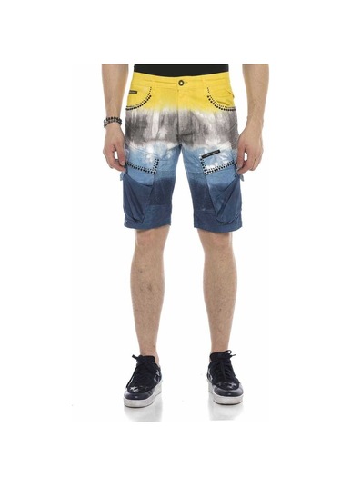 Ck211 Kargo Tokalı Cep Kot Kapri Şort 001