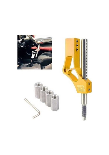 Wondernest Honda İçin Araba Modifikasyon Vites Kolu Uzatma Çubuğu Ayarlanabilir Yükseklik Adaptörü Altın Altın