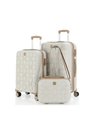 Mçs Polipropilen 3lü Valiz Seti Orta & Kabin & Makyaj V376 S23sy1000052-set 00421 3'lü Set Çok Renkli