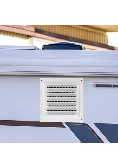 Suntek Metal Havalandırma Kapağı Yoğun Izgara 25cmx25cm-beyaz