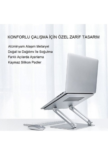 Yenilzd  10-17" Alüminyum Ayarlanabilir Macbook Laptop Standı