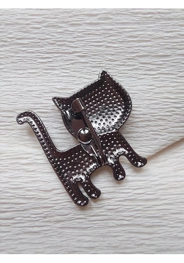 Fashion Jewelry Kedi Broş 245194207 Açık Mavi