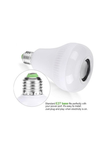 River World Bluetooth Hoparlör Speaker Kumandalı Led Ampul Ld-37