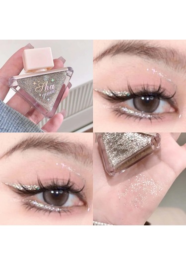 Elmas Köpüklü Sıvı Göz Farı Sedefli Pembe Tek Renkli Glitter Göz Farı Su 05 6.5ml 01 Garden Rose