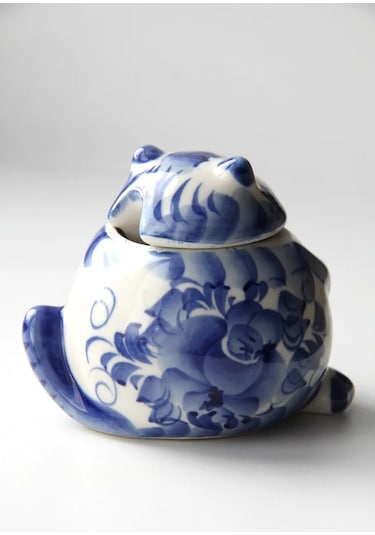 Terehoff Gjel Porselen Tuzluk Kedi 321436561 Mavi