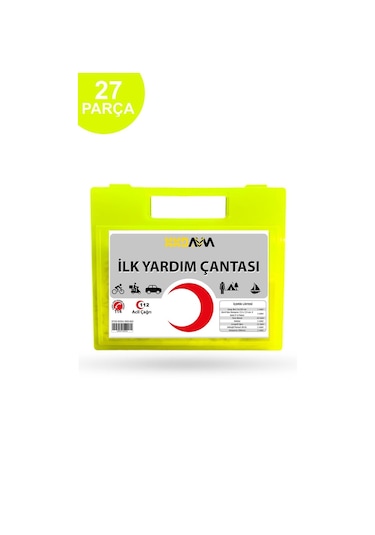 Kkdavm Plastik Mini İlk Yardım Çantası 27 Parça