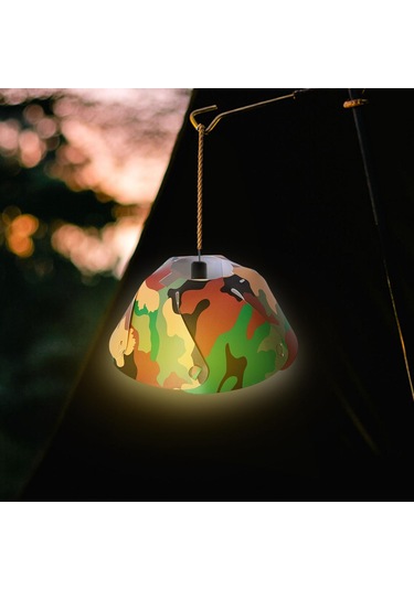 Suntek Yuvarlak Kamp Abajur Ekipmanları Işık Kapağı Yeşil Yeşil