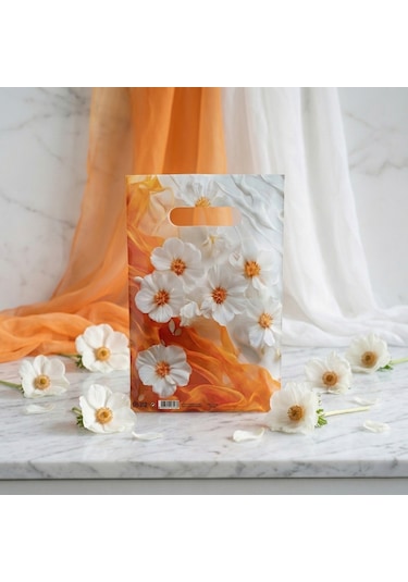 Eczane Hediyelik & Alışveriş Poşeti Bio Arya Çiçeği 20 x 30 CM 100 Adet