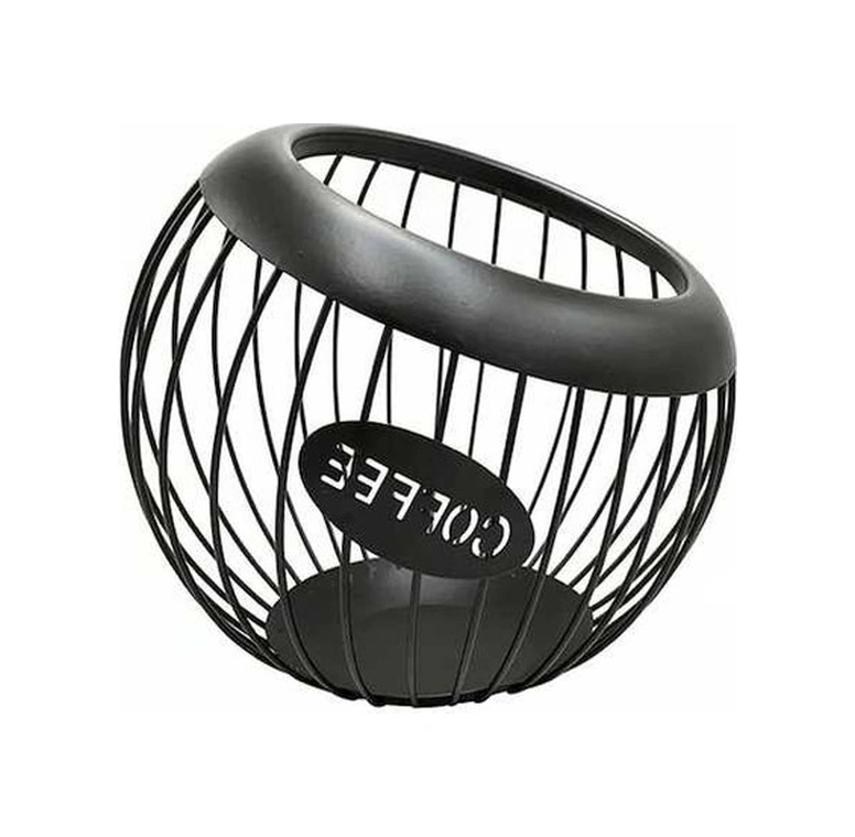 Tongxida Evrensel Kahve Kapsül Tutucu Vintage Metal Standı Tutucu İşlevli Bakır - Siyah Bakır - Siyah