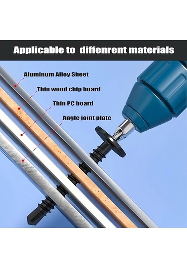 Willowhaven 400 Parça Paslanmaz Tek Vidalar 4 Ebat S2 Matkap Uçlu Kendinden Delikli Diğer