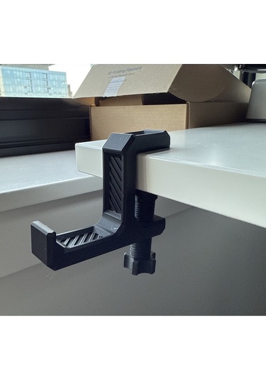 Şık Masa Kenarı Asılabilir Kulaklık Standı - Kulaklık Tutucu Masa Askılığı Masa Kenarı Askılığı