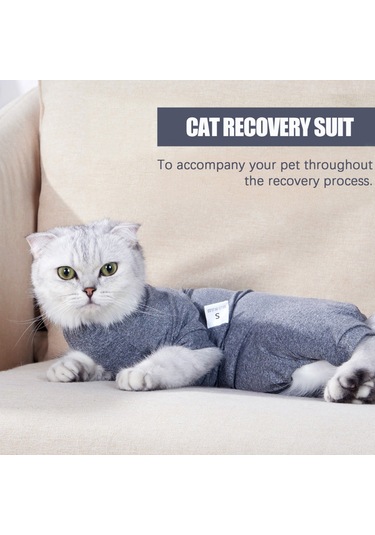 Mufunye Kediler İçin Pet Recovery Suit Dört Bacaklı Karın Yarası Ceketi A C
