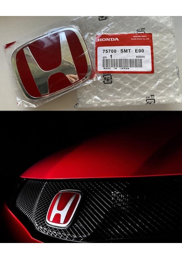Honda Fn2 Typer Panjur Kırmızı H Logosu -  Boyut 98mmx80mm