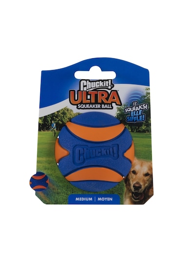 Chuckit! Utra Squeaker Sesli Köpek Oyun Topu Orta Boy