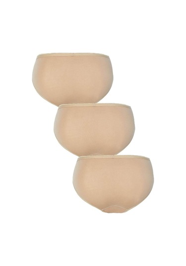 Blackspade Kadın Pamuklu 3'lü Paket Slip - Ten Ten Rengi