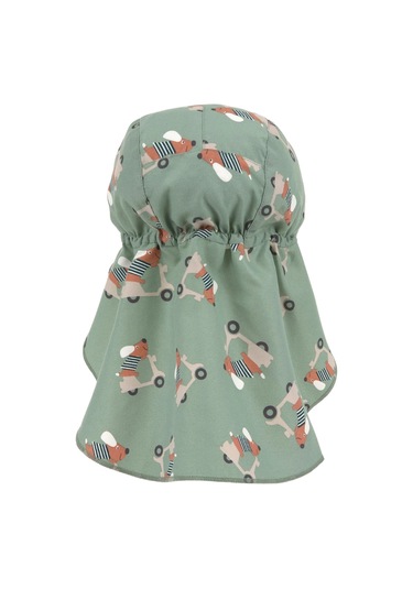 Lassig Flap Hat Uv Korumalı Uzun Şapka Scooter Dog Green Yeşil