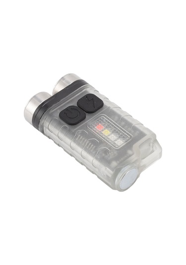 Kosona Mini Anahtar Zinciri Feneri, Usb-c Şarj Edilebilir, 900lm Parlaklık, Ip65 Su Geçirmez, Manyetik Tutma, Çok Fonksiyonlu Dış Mekan Işığı Beyaz Beyaz