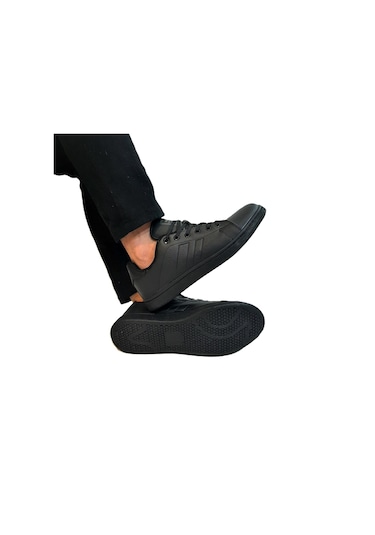 Jump 15306-15307 Siyah-siyah Düz Taban Rahat Spor Ayakkabı Siyah