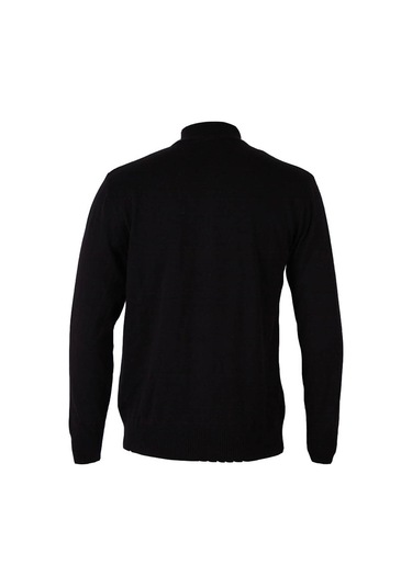 Trender Siyah Erkek Hırka Fermuarlı Siyah