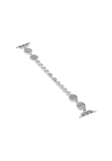 iOS Uyumlu Serisi Kristal Doku Metal Saat Kordonu 9-8-7 41mm / Se 3-se 2-6-se-5-4 40mm / 3-2-1 38mm