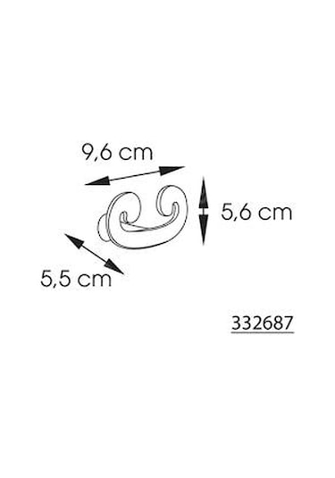 Gedy Bornoz Askılık Sissi Altın 332687 Altın