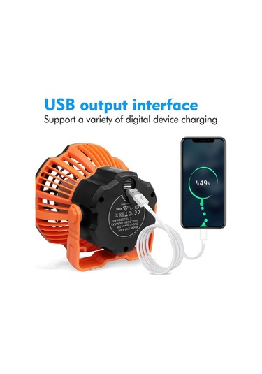 Artfulabode Turuncu Kamp Kamp İçin Güç Feneri Feneri Fanı Fanı Fanı Çadır Çadır Bankası Balıkçılığı Asılı Arada 2'si 1 Vt Turuncu