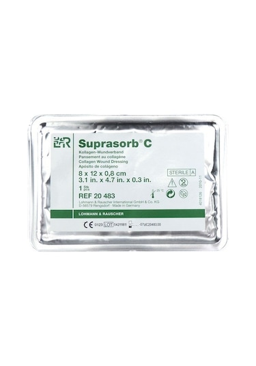 LR Suprasorb 20483 C Kolajen Yara Örtüsü 8 x 12 x 0.8 CM