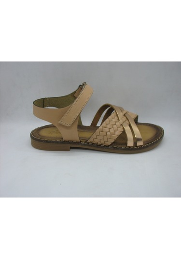 Piarmoni 494 Bej Deri,anatomik Taban Sandalet 31-36 Bej