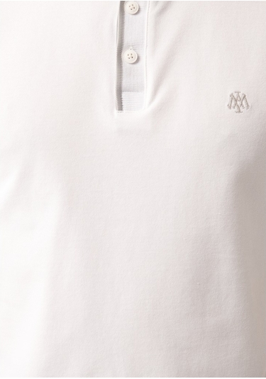 Mavi - Beyaz Polo Tişört 062373-27879 Beyaz
