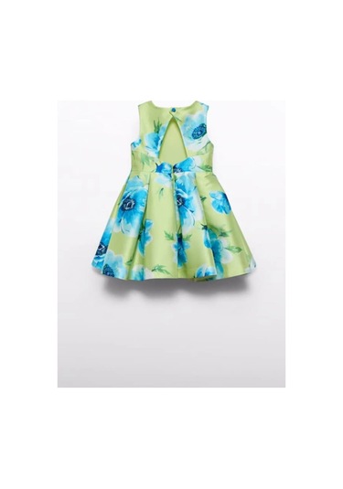 Mayoral Abel&lula 5069 Kız Çocuk Yeşil Elbise Yeşil