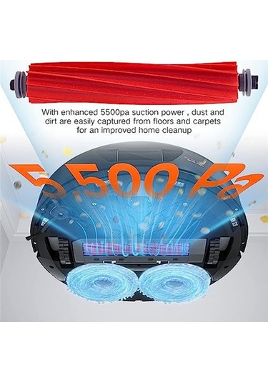 Xurunkeji Roborock Q Revo Robot Süpürge İçin Vakum Aksesuarları Seti Mop Pedleri Ana Yan Fırça Toz Torbaları Hepa Filtre