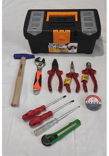 11 Parça Tamir Seti Pense Kargaburun Yankeski Çekiç Tornavida Kon