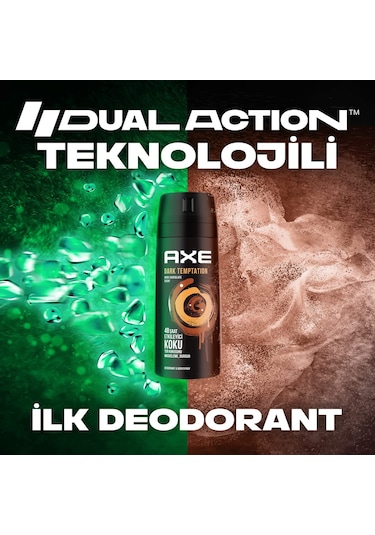 Axe Dark Temptation Dark Chocolate Scent Erkek Sprey Deodorant 150 ML