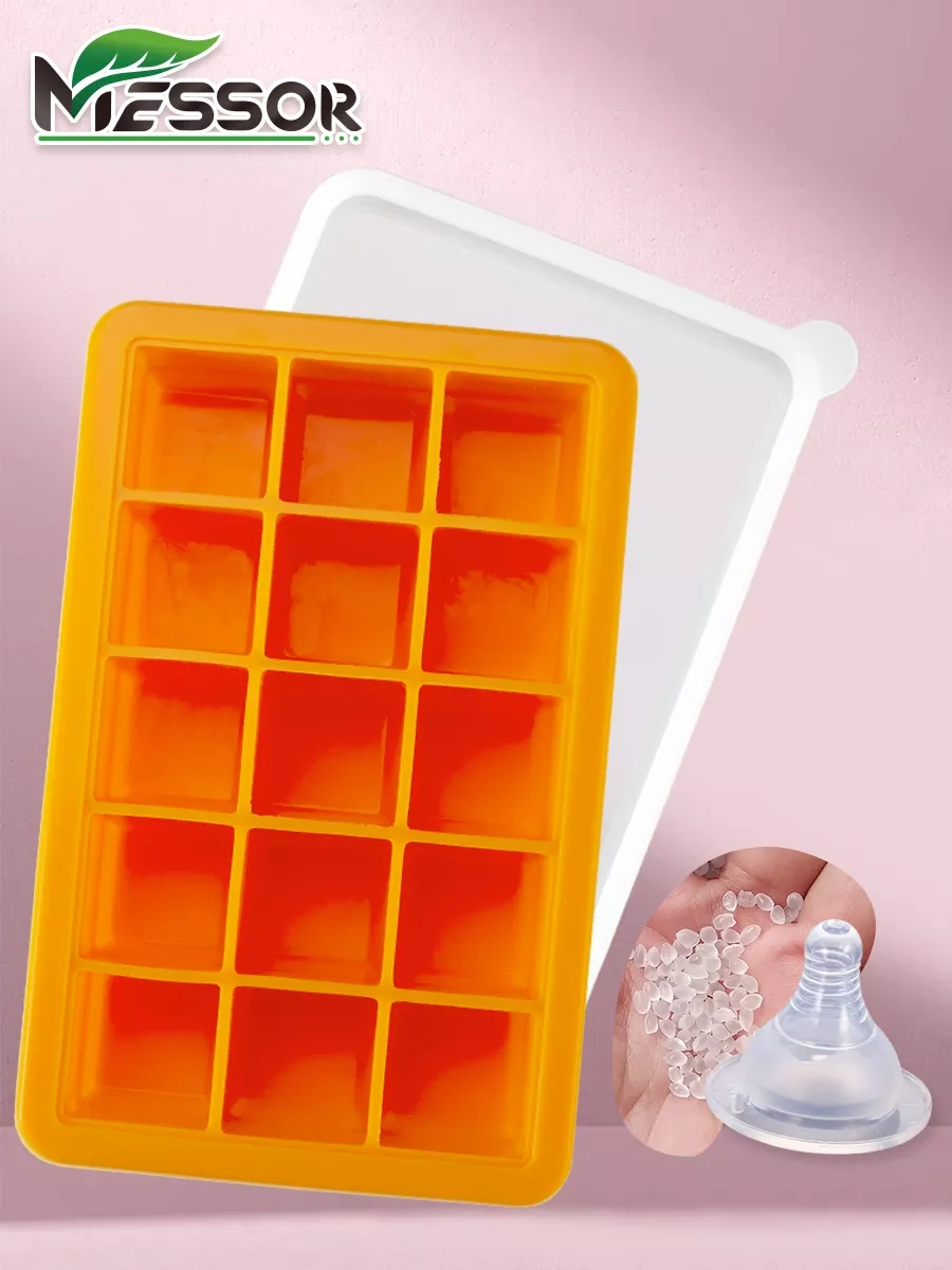 Messor 2 Adet Silikon Buz Kalıbı Seti 252940218 Turuncu