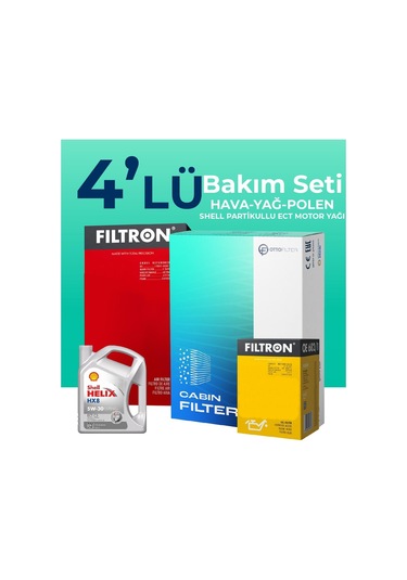 Filtron Hyundai Ix35 2.0 Dizel Filtre Bakım Seti Shell Motor Yağlı (2010-2015) 4 Lü