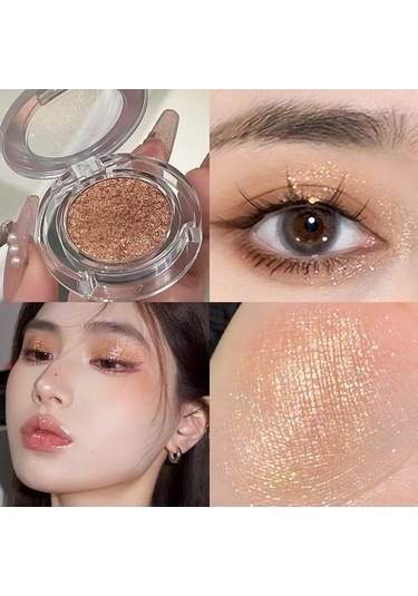 Saf Beyaz Mat Göz Farı Yalan İpekböceği Tozu Yüz Şekillendirme Parlatıcı Tek 6 C01