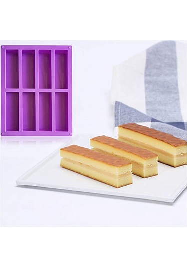 Sointeresting Adet Dikdörtgen Silikon Kalıp Enerji Barı Üreticisi Çikolatalı Mısır Ekmeği Cheesecake Sabun Kalıbı MOr
