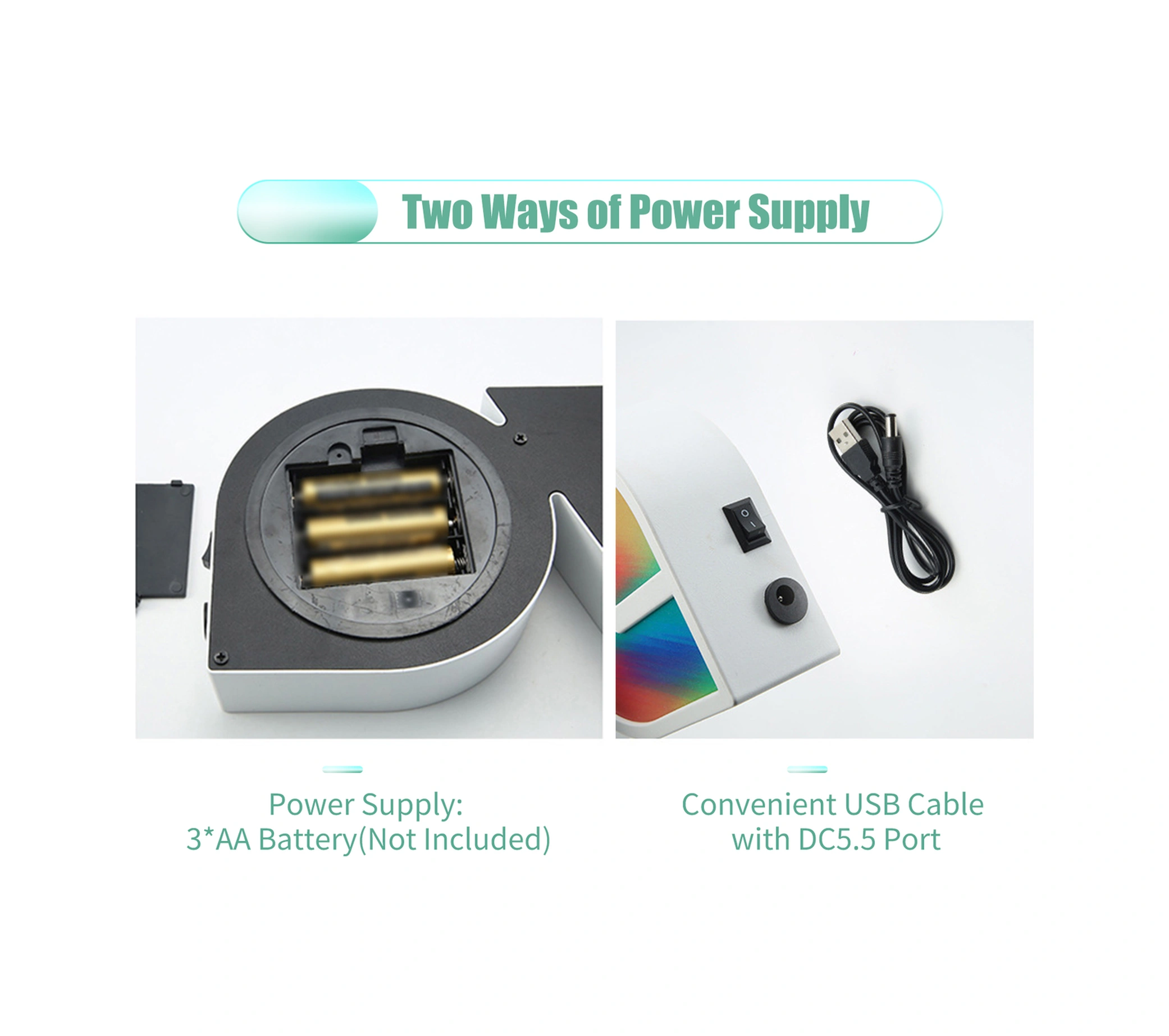 Hombey Renkli Sürekli Aydınlatma Led Aşk Harf Lambası - Usb Ve Pil İle Çalışır, Ev Dekorasyonu, Nikah, Seçilim İçin Diğer