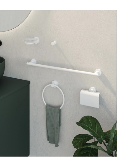 Tecno White Havluluk, Uzun, 51 Cm - Mat Beyaz Mat Beyaz