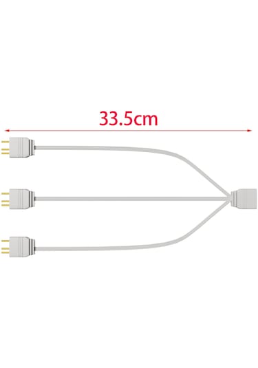 Homyl Argb Splitter 5v 3pin Üç/4 Pc Masaüstü 1-ila-üç