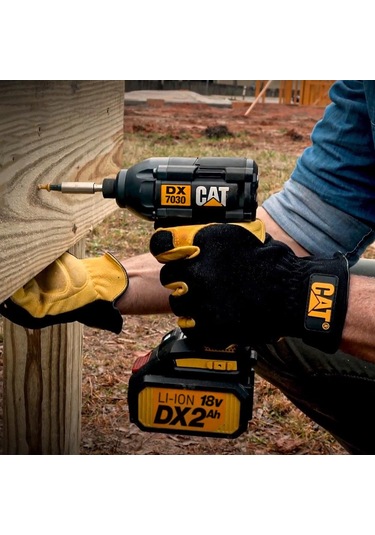 Cat DXK201 18V 2.0AH Li-ion Çift Akülü Darbeli Matkap + DX7030 + DA01903 Kombo Set