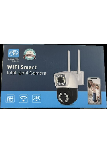 O-kam-3012 Wifi 2lens Alarm+siren+ışık+sesli Kamera